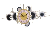 Decorative Metal Wall Clock - Free Size, Metal, Decorative, Pack of 1